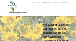 Desktop Screenshot of lakeworthfarmersmarket.com