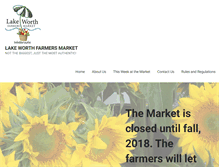 Tablet Screenshot of lakeworthfarmersmarket.com